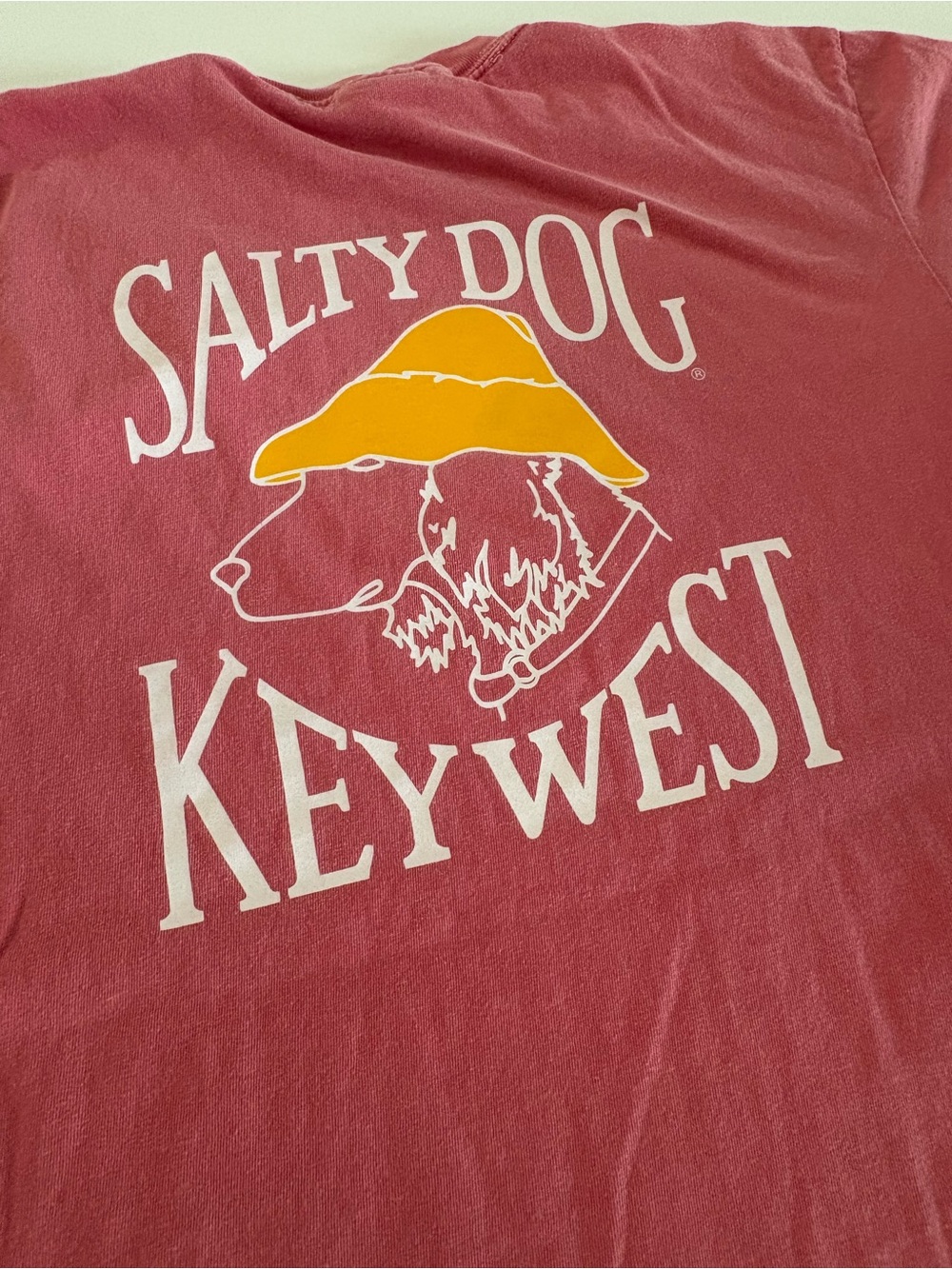 Comfort Colors Salmon Pink Short Sleeve Tee, Salty Dog Key West - Picture 10 of 10